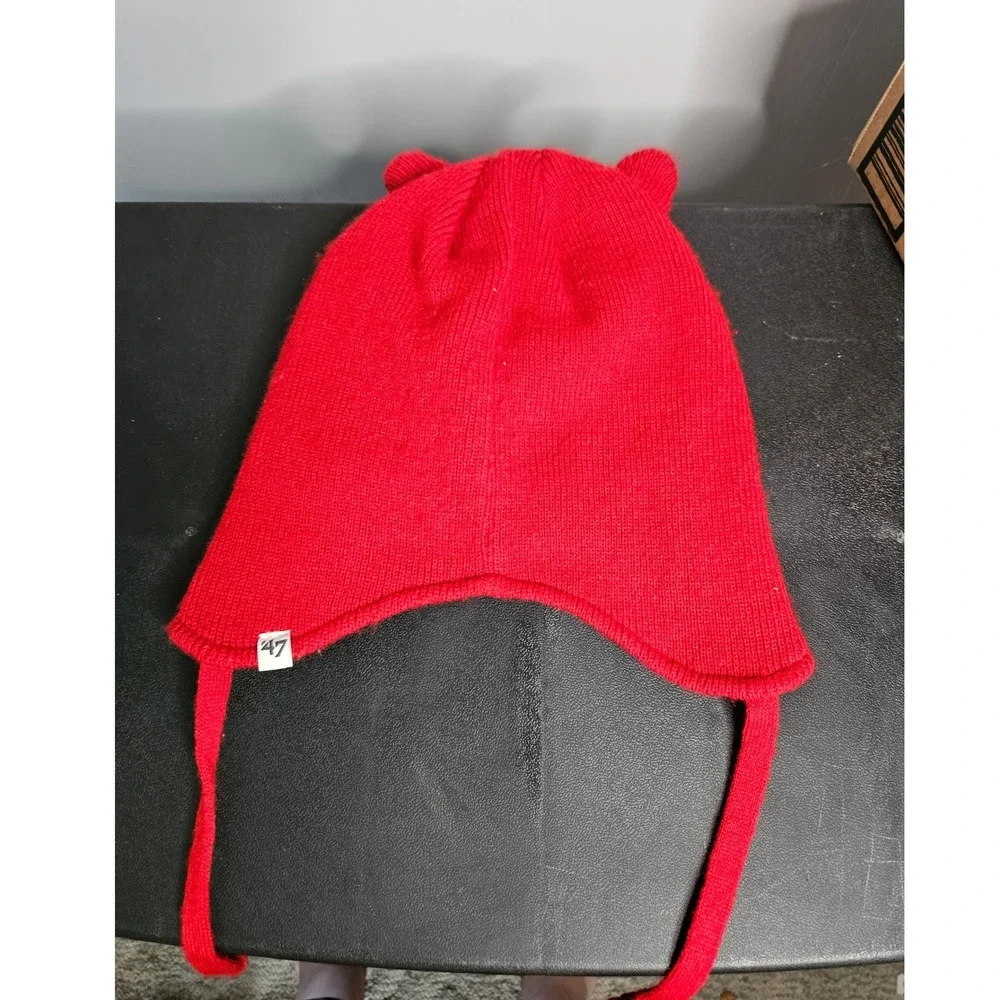 '47 Brand Montreal Canadiens Beanie Toddler Red NHL Hockey Fleece Trapper Hat